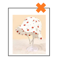 Baby zomerhoedje kersjes